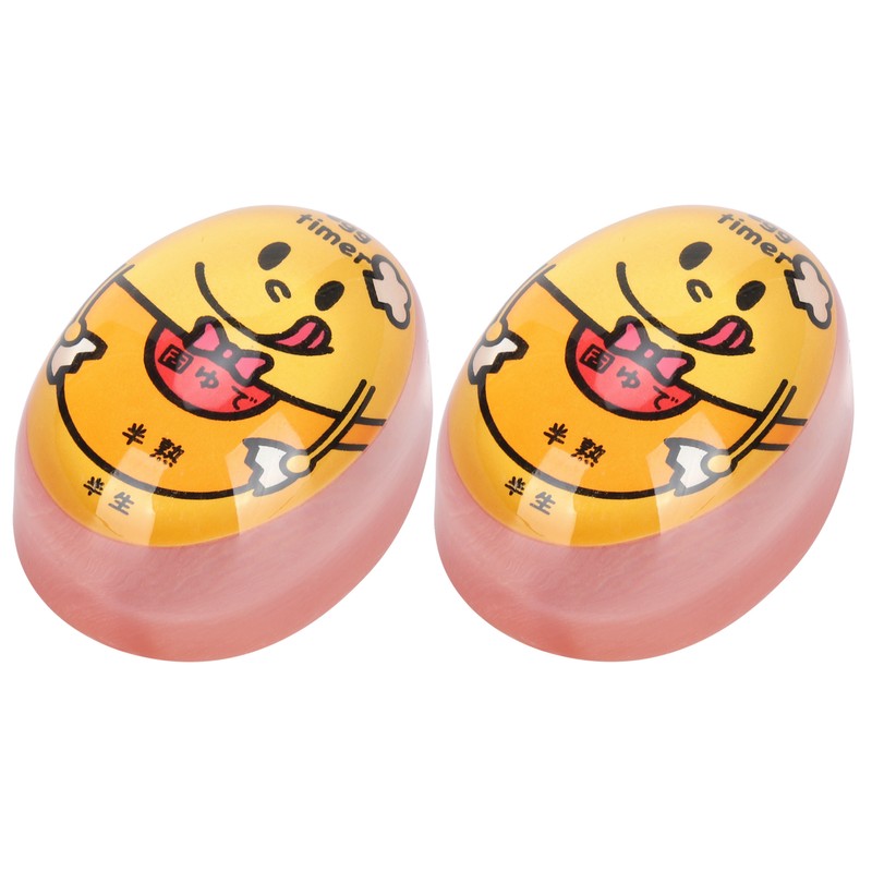 2Pcs Eggtimer Color Changing Resin Kitchen Timer for SoftBoiled Boiled