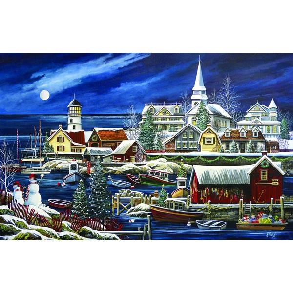 Winter Harbor 1000 Piece Jigsaw Puzzle by SunsOut