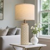 USumkky 24" Modern Ceramic Bedside Lamp Set of 2 for