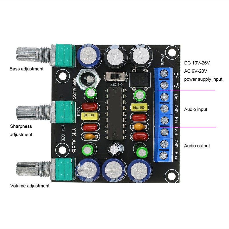 XR1075BBE High Quality Exciter Digital Power Amplifier Tonality Board Module