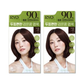 Ryo Scalp Comfortable Black Bean Dye 4.0 Deep Brown 120g x 2 / 려 두피편한 검은콩 염색 4.0 딥브라운 120g 2개