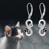 Cat Dog Paw Print Earrings for Women Sterling Silver Valentine