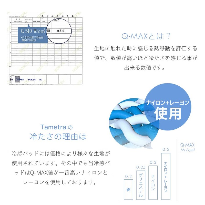 [Q-max 0.51] Tametra Cool Touch Feeling Summer Fitted Sheet with