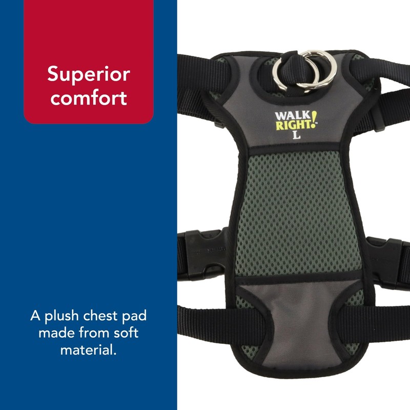 Coastal Pet Walk Right Front-Connect No-Pull Padded Dog Harness -