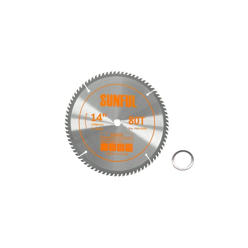 14 Inch Miter/Table Saw Blades 80T with 1 Inch Arbor