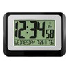 La Crosse Technology W88631 Digital Atomic Black Wall Clock with