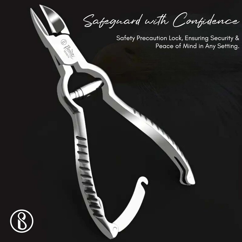 Beauté Secrets Large Heavy Duty Toe Nail Clippers for Thick