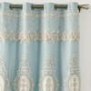 Amidoudou 1 Pair European Double Layer Curtains with Valances for