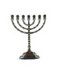 Menorah 12 Tribes Silverplated 7 Branched 5 In. by Bethlehem