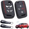 2 Pcs Funda Protectora para Llave de Auto, Negro, Silicona,
