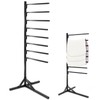 CraftyDream 8-Tier Saddle Pad Rack with Stand, Long Rack Arms