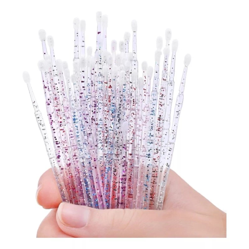 noved 600 Microbrush Glitter Extensiones De Pestañas 2.5mm 2mm 1.5