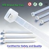 HS Extra Long Heavy Duty Zip Tie Straps (50 Pack)