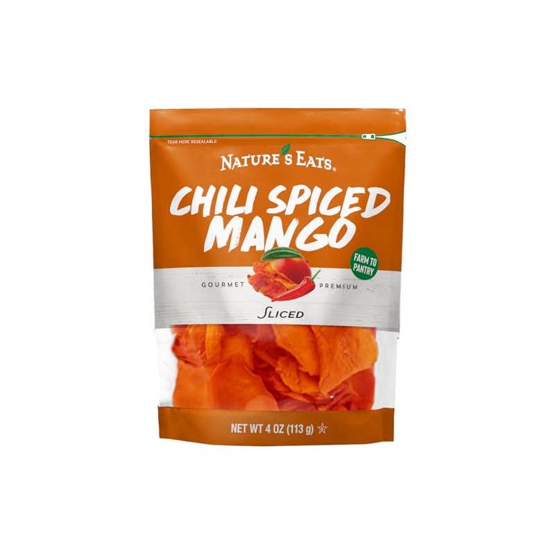 Nature's Eats Dried Chili Spiced Mango 4oz