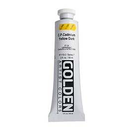 Pro-Art Golden Heavy Body Acrylic Paint 2 oz-Cadmium Yellow Dark