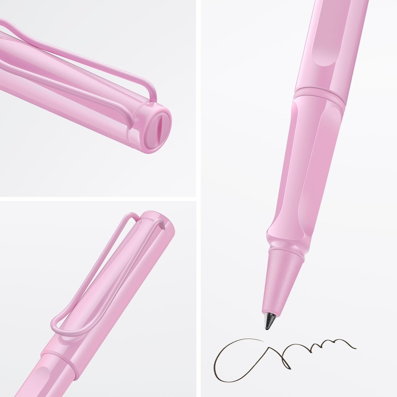 Lamy Safari Light Rose Rollerball Pen in Line Width M