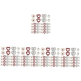 SEWACC 200pcs Heart Shape Nail Charms Rhinestones for Manicure Elegant Nail Art Decorations for Valentine Day and Special Occasions Create Stylish Designs