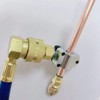 Refrigerator Freon Recharge Hose with Gauge Kit-A/C R134a R12 R22,Universal