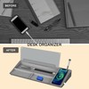 SELEAD Desktop Glass Whiteboard with Wireless Charger Station, Dry Erase
