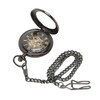 Mechanical Pocket Watch Vintage Double Case Watch Hand Wind Skeleton