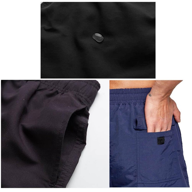 JustSun Men's Swimming Shorts, Quick Drying Board Shorts with Mesh