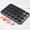 Kingrol 24-Cup Nonstick Mini Cupcake & Muffin Pans, Carbon Steel