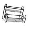 Metal Desktop Storage Rack 2 Tier Prevent Slip Multifunction Metal