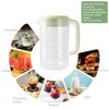 BPFY Clear Plastic Pitcher with Lid, 2 Pack Clear Water