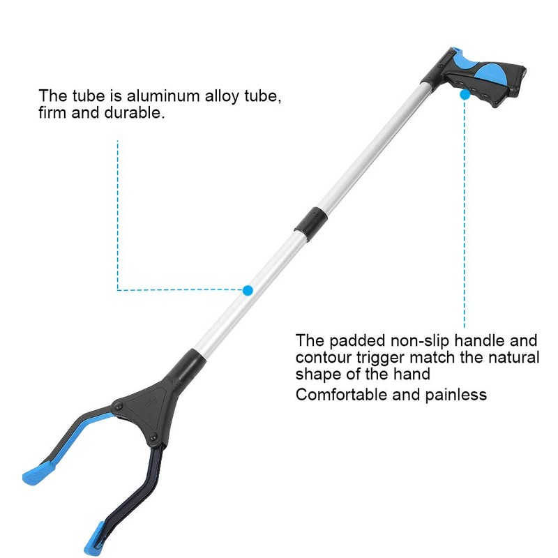 31" Extensor Recogedor De Basura Plegable, Agarrador De Mano Para