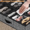 homyfort 32 Pairs Shoe Organizer Under Bed, Underbed Shoe Storage