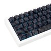 TIMSEKER 131 Keys Black Topographic Keycap Set, Custom Thick PBT