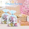 SOMIOCO Cellophane Treat Bags 12x16 Inches, Flat Bottom Gusset Party