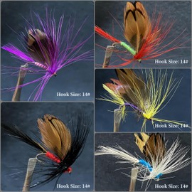 RuiJiaXiang fly fishing lures mix set included in plastic fishing tackle box (set-a)