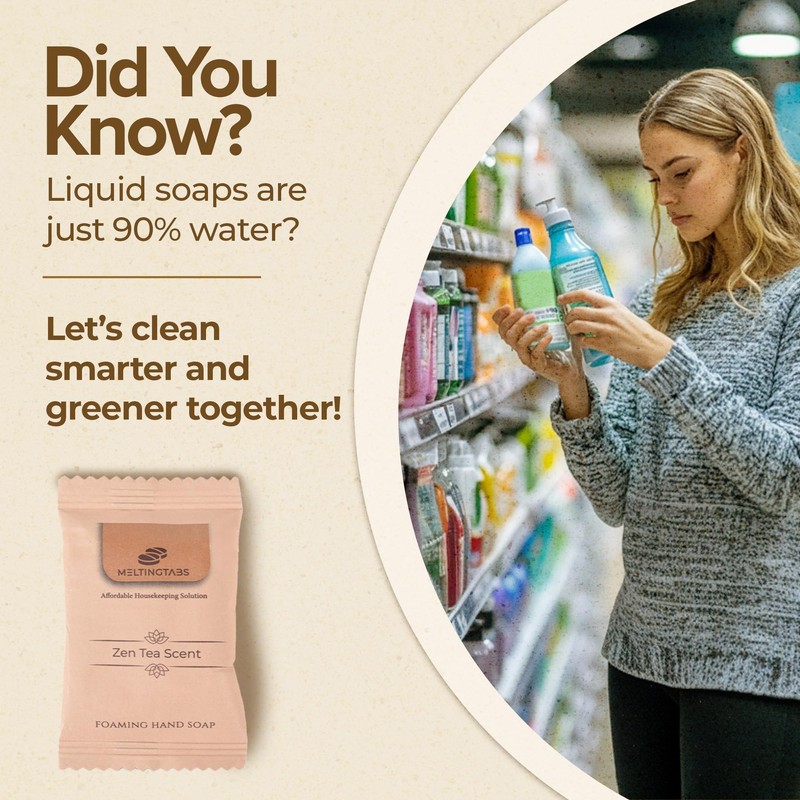 MELTINGTABS Foaming Hand Soap Tablets Refill Zen Tea Scent