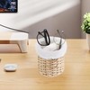 SNOWSTAR Plush Lined Eyeglasses Holder Stand for Nightstand,Boho Protective Eyeglass