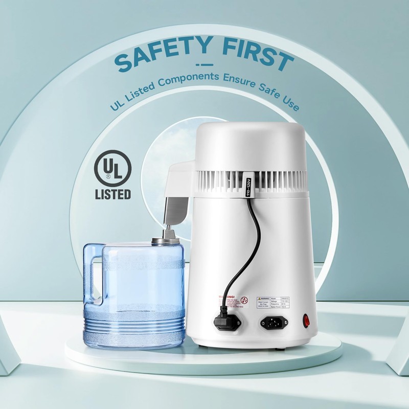 CO-Z Distilled Water Maker, 1 Gallon Water Distiller, 4L Home