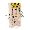 ALaLatois Montessori Toddler Busy Board Montessori Toy Baby Wooden Sensory