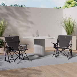 GCI OUTDOOR Kickback Rocker Outdoor Rocking Chair with Beverage Holder