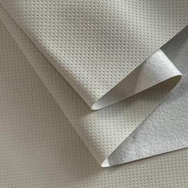 HYANG 1 Yard 54" x 36" Faux Leather Fabric 0.9 mm Thick PU Faux Leather Fabric by The Yard for Making Sofa Bags Chairs Car Seats DIY Crafts Upholstery ，Super Soft Solid Color Fabric Gray