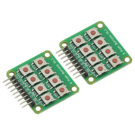 GODIYMODULES 2Pcs 2x4 Keypad 4x2 Keypad 8 Push Buttons V1.00 Key Board Matrix Keyboard Button for Arduino AVR PIC 2 * 4 Module AVR PIC