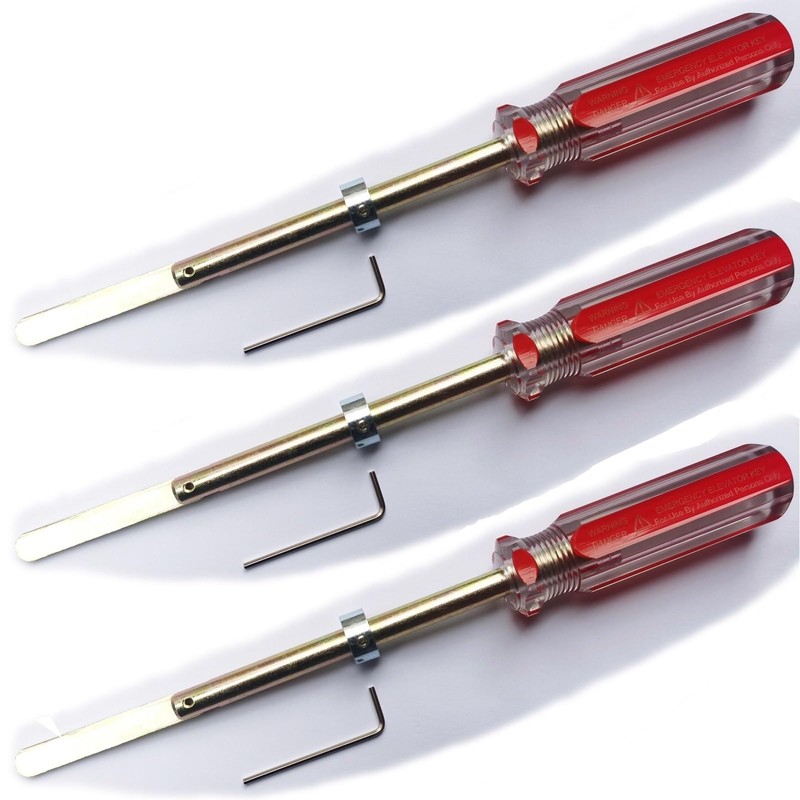 Elevator Drop Key Elevator Door Key Emergency Key with Handle