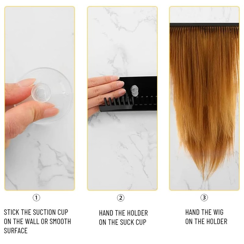 GOWEILE Hair Extension Holder Wall Mounted Hair Salon Plastic Hair