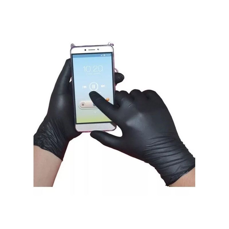 Gauntes Negros Guantes Negros Para Mecánico Grande ( 100 Pz