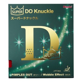 Nittaku NR-8573 Table Tennis Rubber Super Knuckle, Soft Surface, Variable Type, Black, Ultra Thin