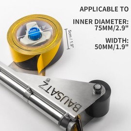 BAUSATZ Floor Tape Marking Machine Manual Lane Marking Applicator with Rubber Roller Manual Floor Tape Applicator,Used for Floor Marking, Decoration Protection and Laying