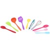 10Pcs set Silicone Kitchen Utensils Kitchenware Non Stick Spatula Spoon