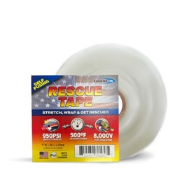 Bond It Rescue Tape, Self-Fusing Silicone Tape, Emergency Plumbing Pipe & Radiator Hose Repair, Electrical Insulation, Waterproof, 950PSI, 1" Width x 36' Length x 0.02" Thick, White