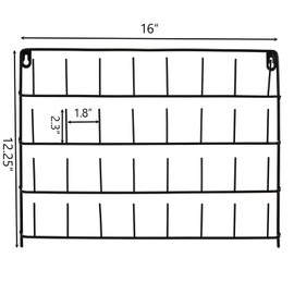 Tosnail 2 Pack 32 Spools Metal Thread Holder, Large Racks, Wall Mount Storage Organizer for Sewing, Braiding, Embroidery and Jewelry