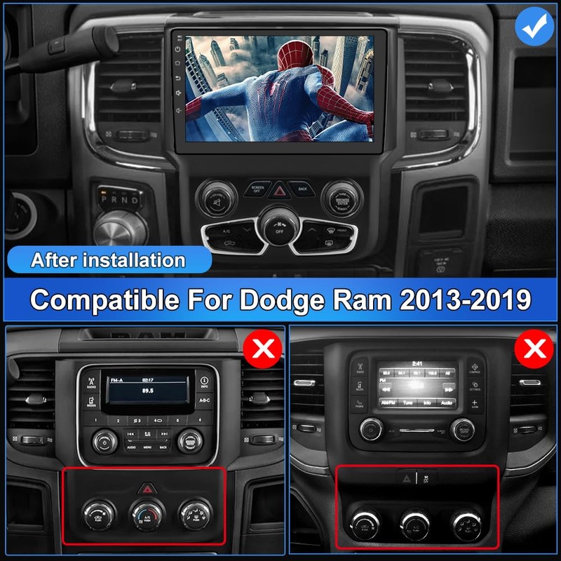 Android 13 Car Radio Stereo for Dodge Ram 2013-2019 1500