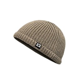 JASGOOD Men's Seamless Cotton Islamic Hat, Men's Knit Hat, Islamic Watch Cap, Beanie, Stretchable, One Size Fits Most, 16-khaki